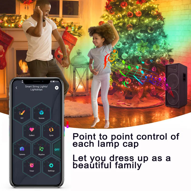 SmartSparkle™ Bluetooth LED Christmas Tree Lights