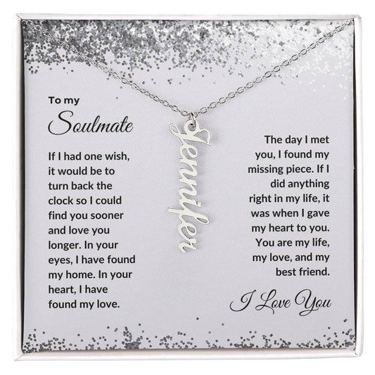 [Almost Sold Out] To My Soulmate | You Are My Life | Custom Made Name Necklace