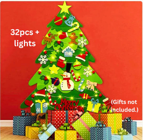 JingleJunior™ DIY Felt Christmas Tree Set for Kids (free shipping)