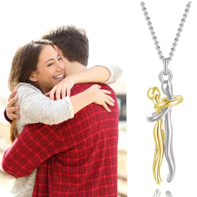 Timeless Embrace Couple's Pendant