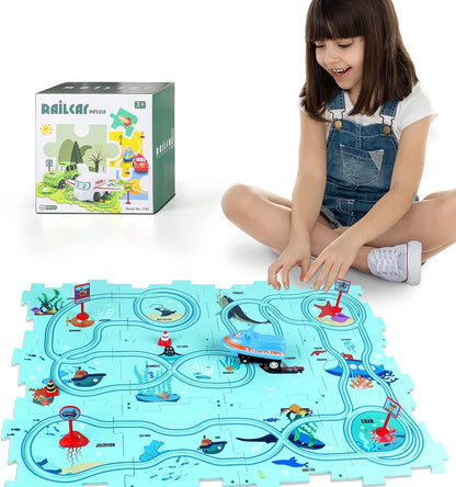 PuzzleRaceway™ Kids Car Track Set (Starting at $19.99 + Free Shipping)