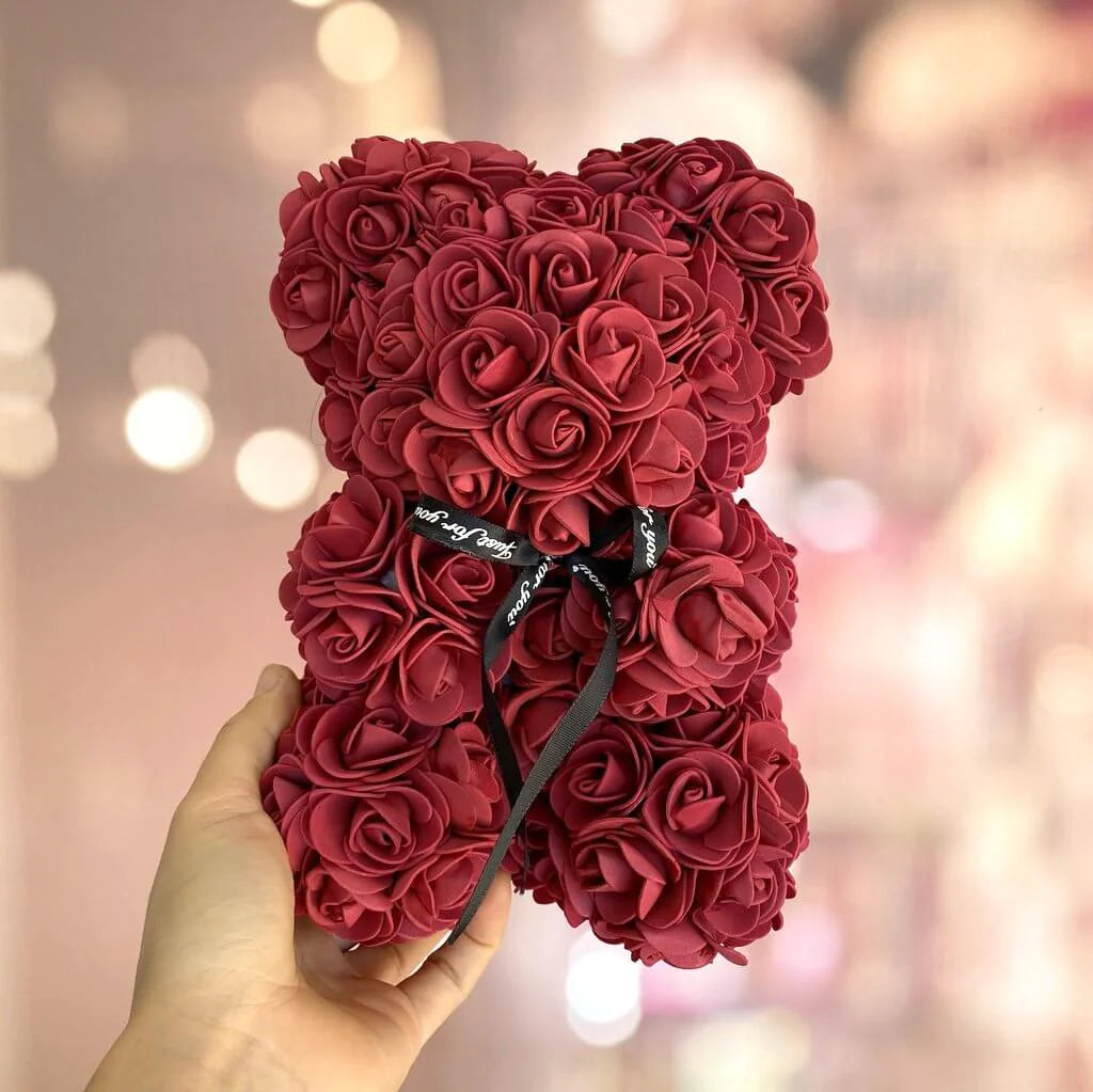 Regal Rose™ Teddy Bear (10in/25cm) + 50% Off + Free Bonus Necklace