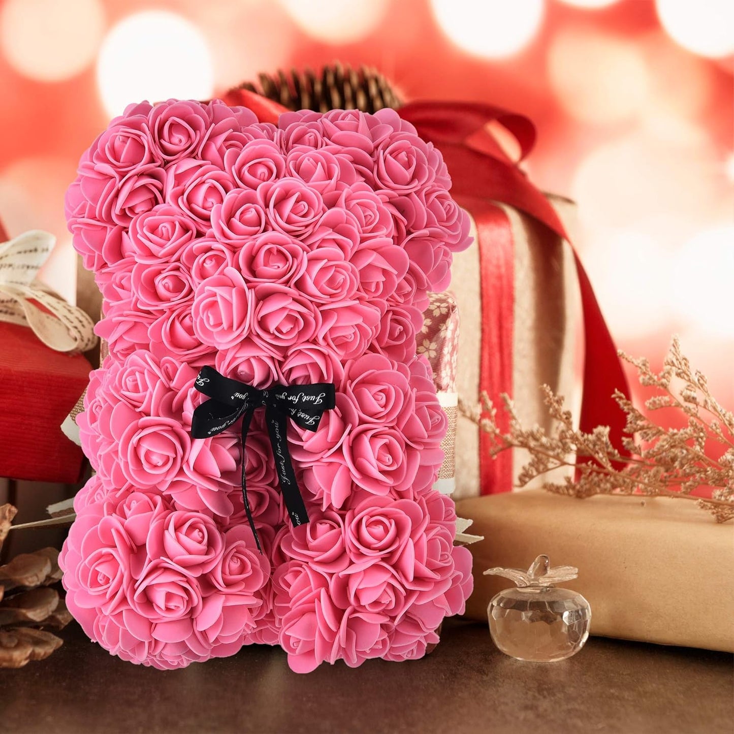 Regal Rose™ Teddy Bear (10in/25cm) + 50% Off + Free Bonus Necklace