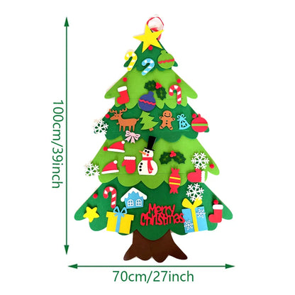 JingleJunior™ DIY Felt Christmas Tree Set for Kids (free shipping)