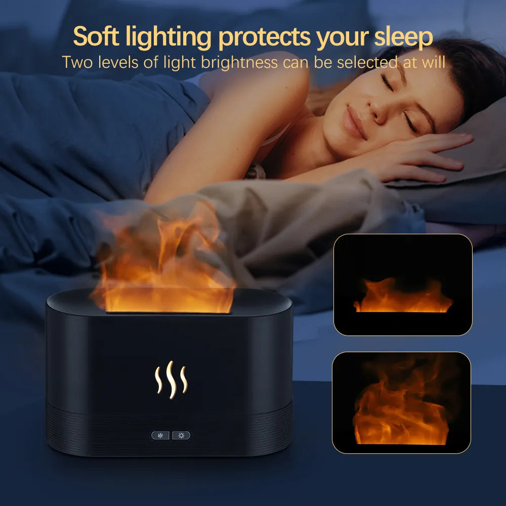 Flame Fire Humidifier & Aromatherapy Diffuser