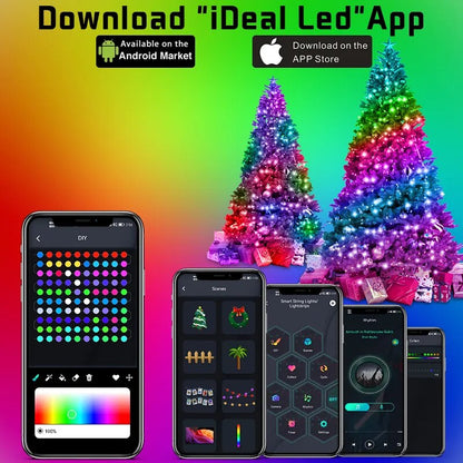 SmartSparkle™ Bluetooth LED Christmas Tree Lights