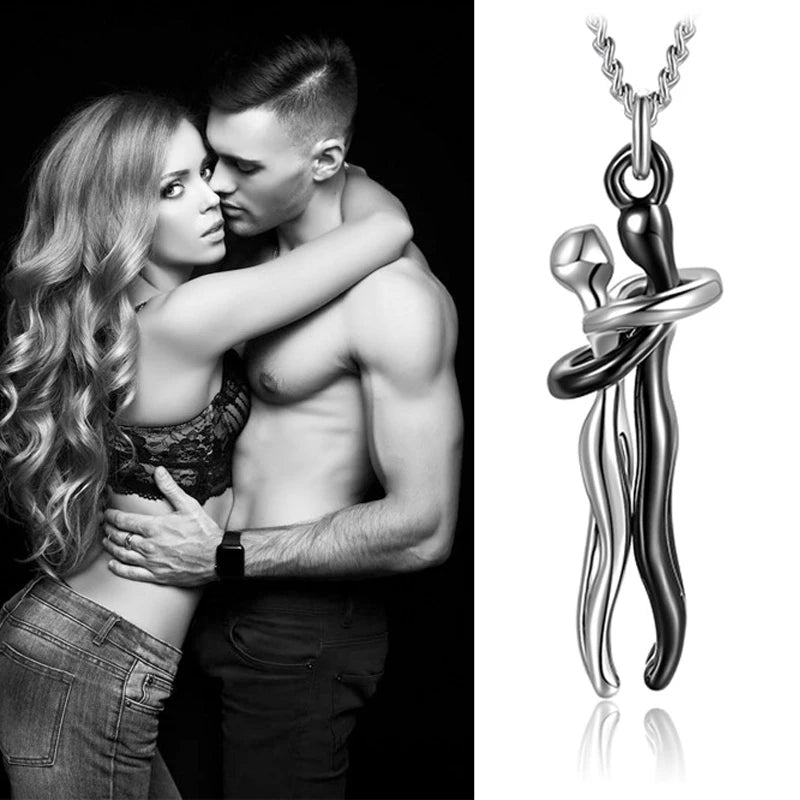 Timeless Embrace Couple's Pendant