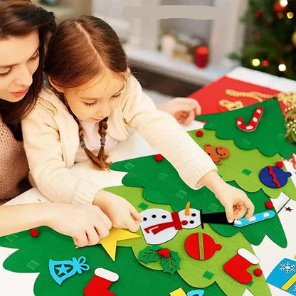 JingleJunior™ DIY Felt Christmas Tree Set for Kids (free shipping)