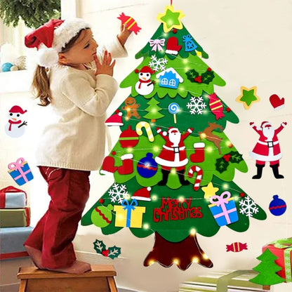 JingleJunior™ DIY Felt Christmas Tree Set for Kids (free shipping)