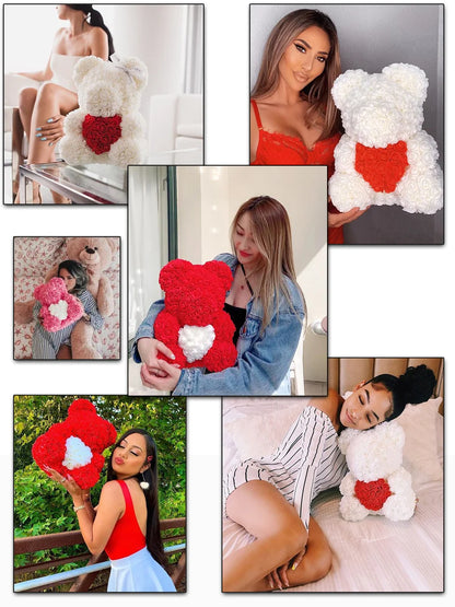 Regal Rose™ Teddy Bear (10in/25cm) + 50% Off + Free Bonus Necklace