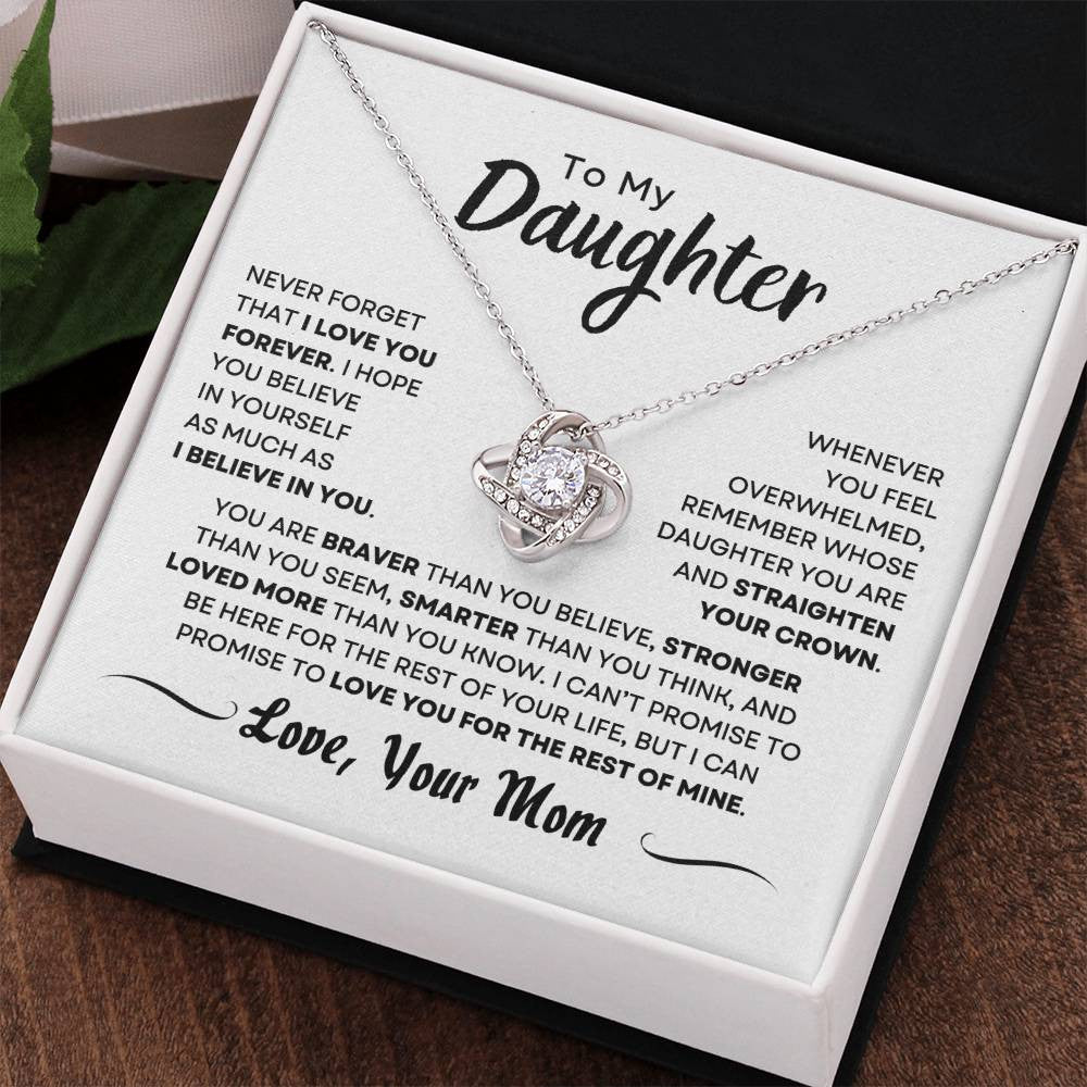 Personalized | To My Daughter | Love Knot Necklace