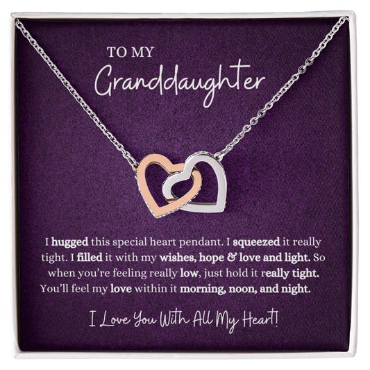 TO MY (2) GRANDDAUGHTER | Interlocking Hearts | Template