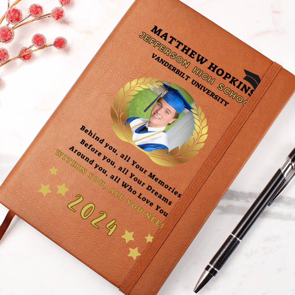 Personalized High School Graduate Graphic Journal